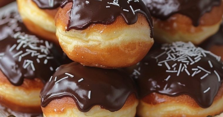 Boston Cream Doughnut Holes