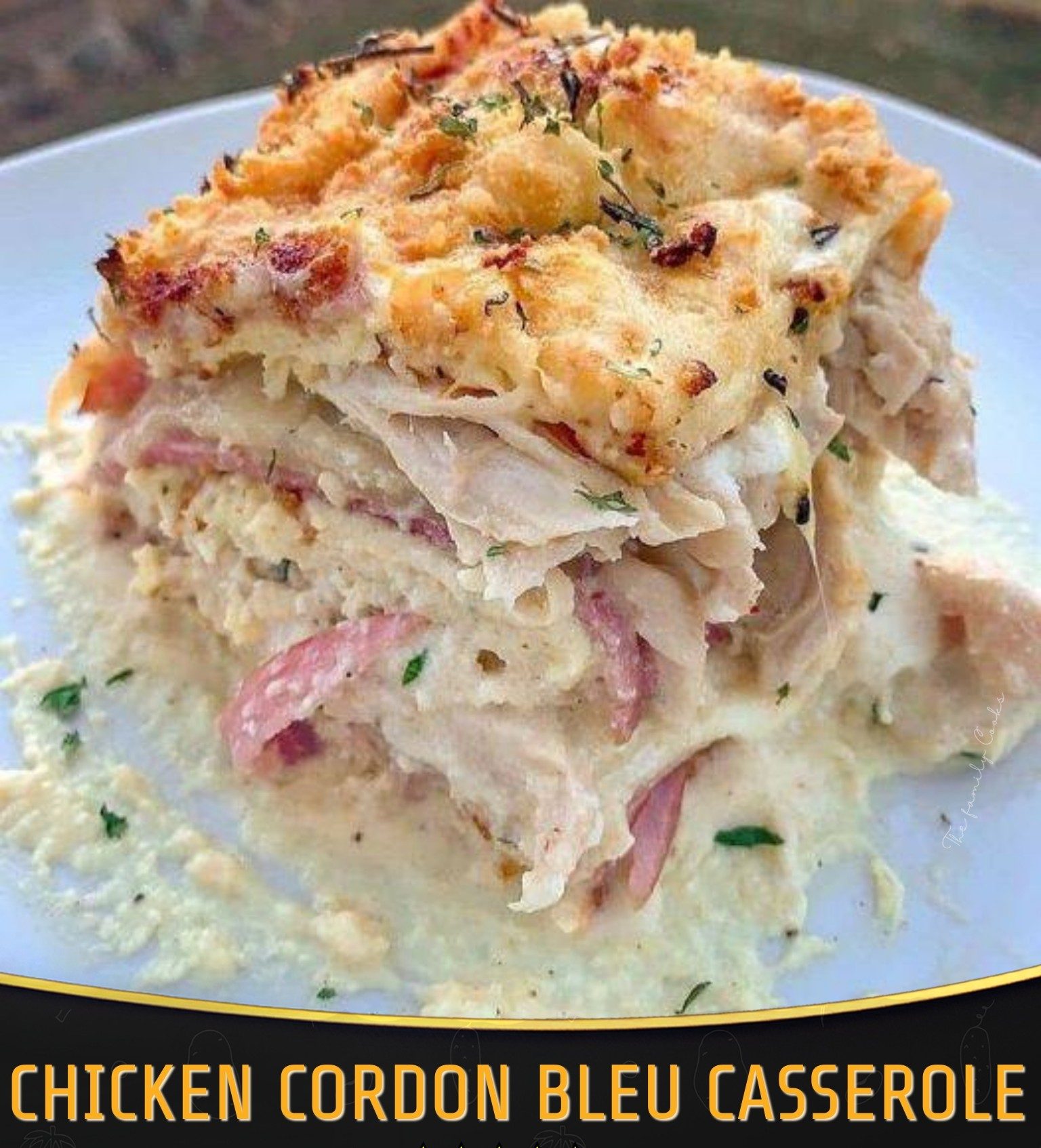 Chicken Cordon Bleu Casserole