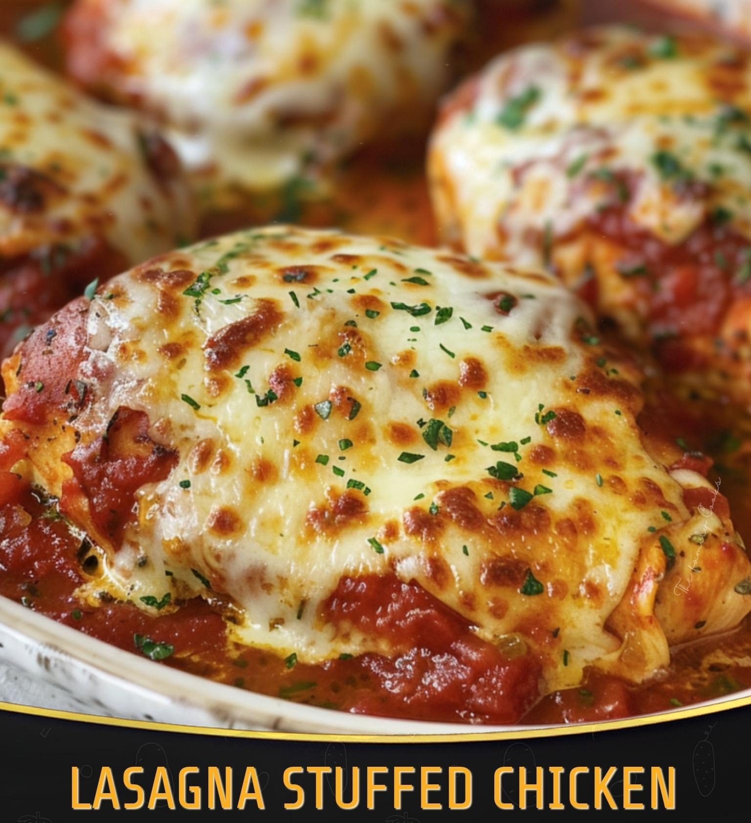 Lasagna Stuffed Chicken