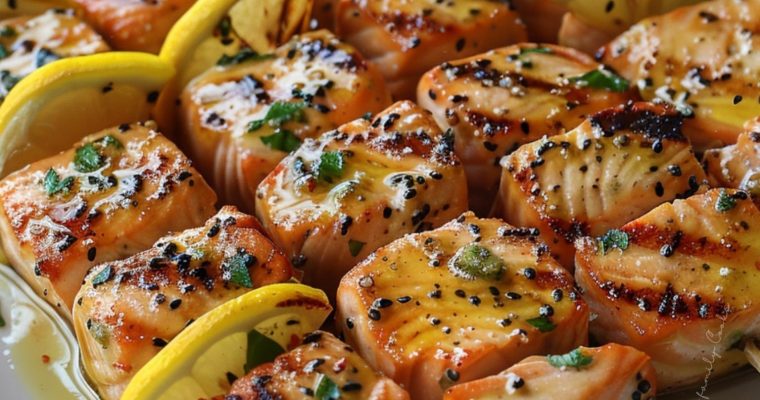 Grilled Salmon Kabobs