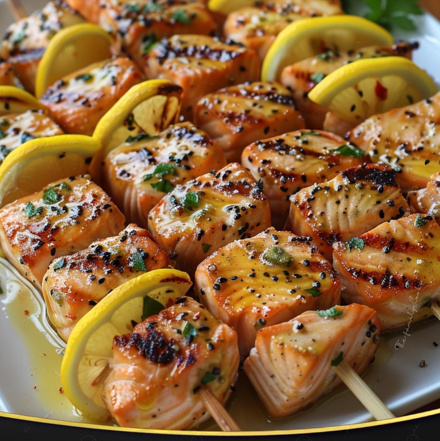 Grilled Salmon Kabobs