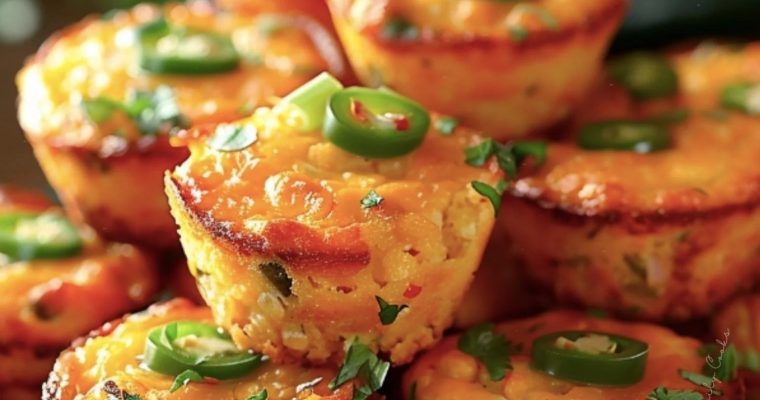 Jalapeño Cheddar Cornbread Bites