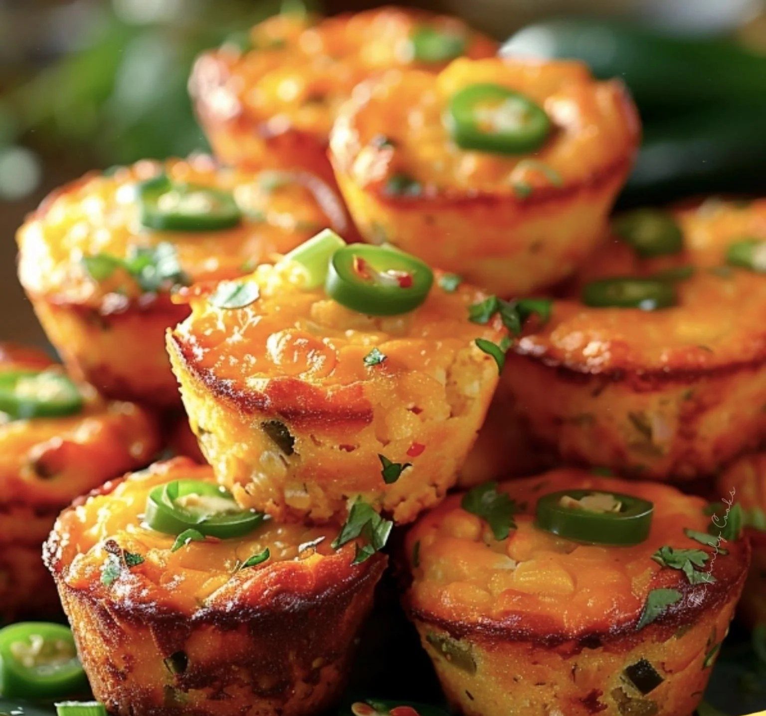 Jalapeño Cheddar Cornbread Bites