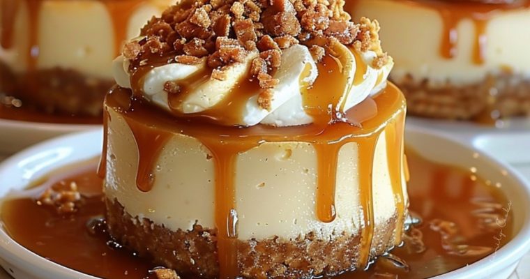 Mini Caramel Cheesecakes