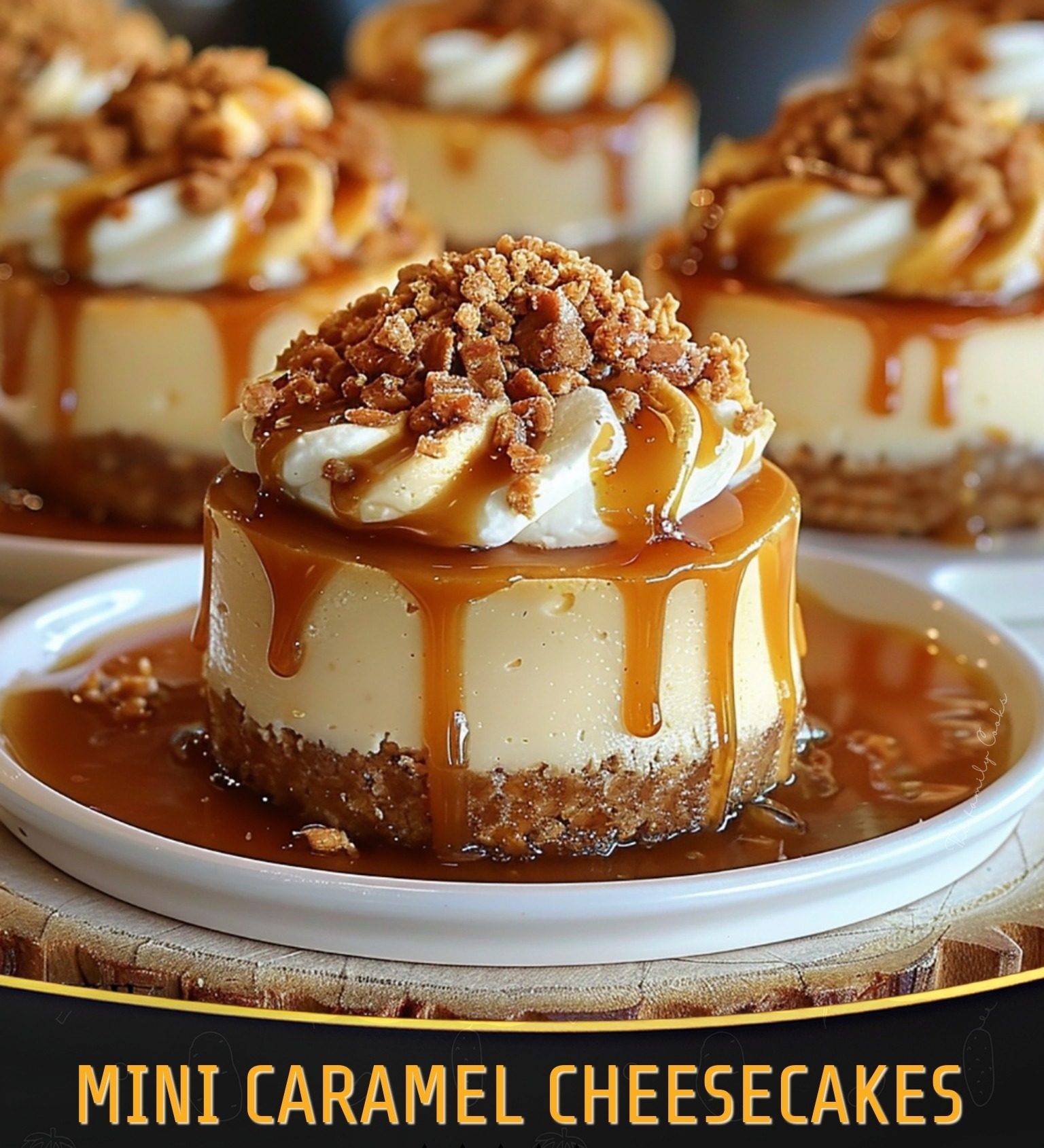 Mini Caramel Cheesecakes