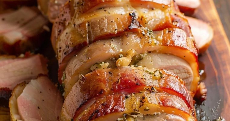 Bacon Wrapped Pork Tenderloin