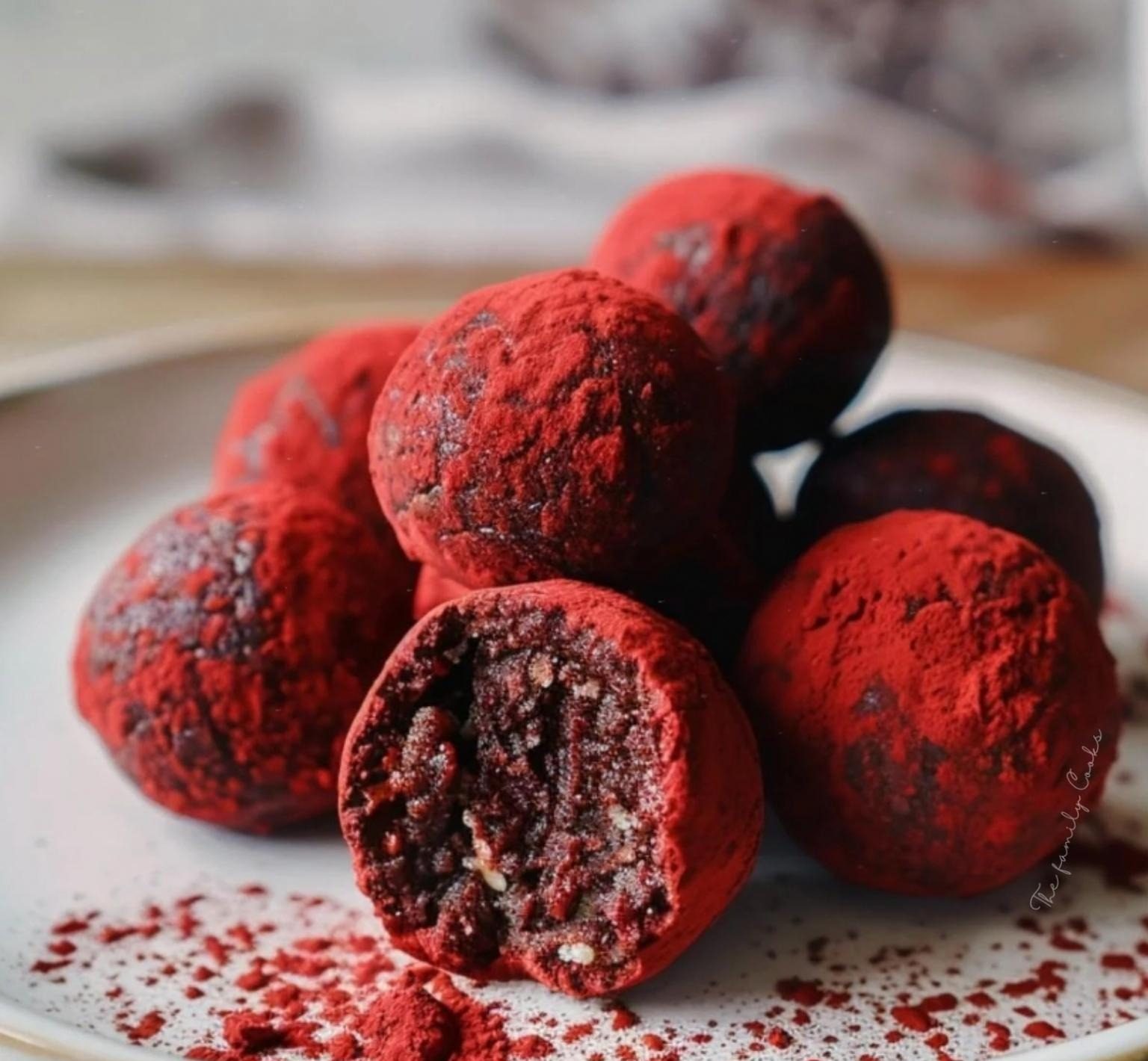 No-Bake Red Velvet Cake Balls