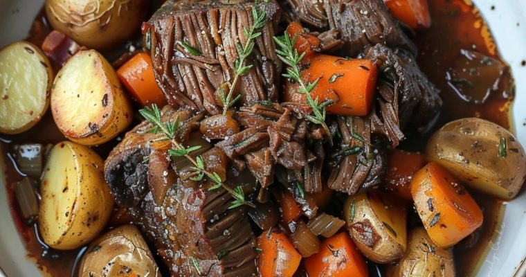 Red Wine Braised Chuck Roast