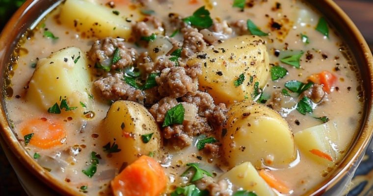 Hamburger and Potato Soup