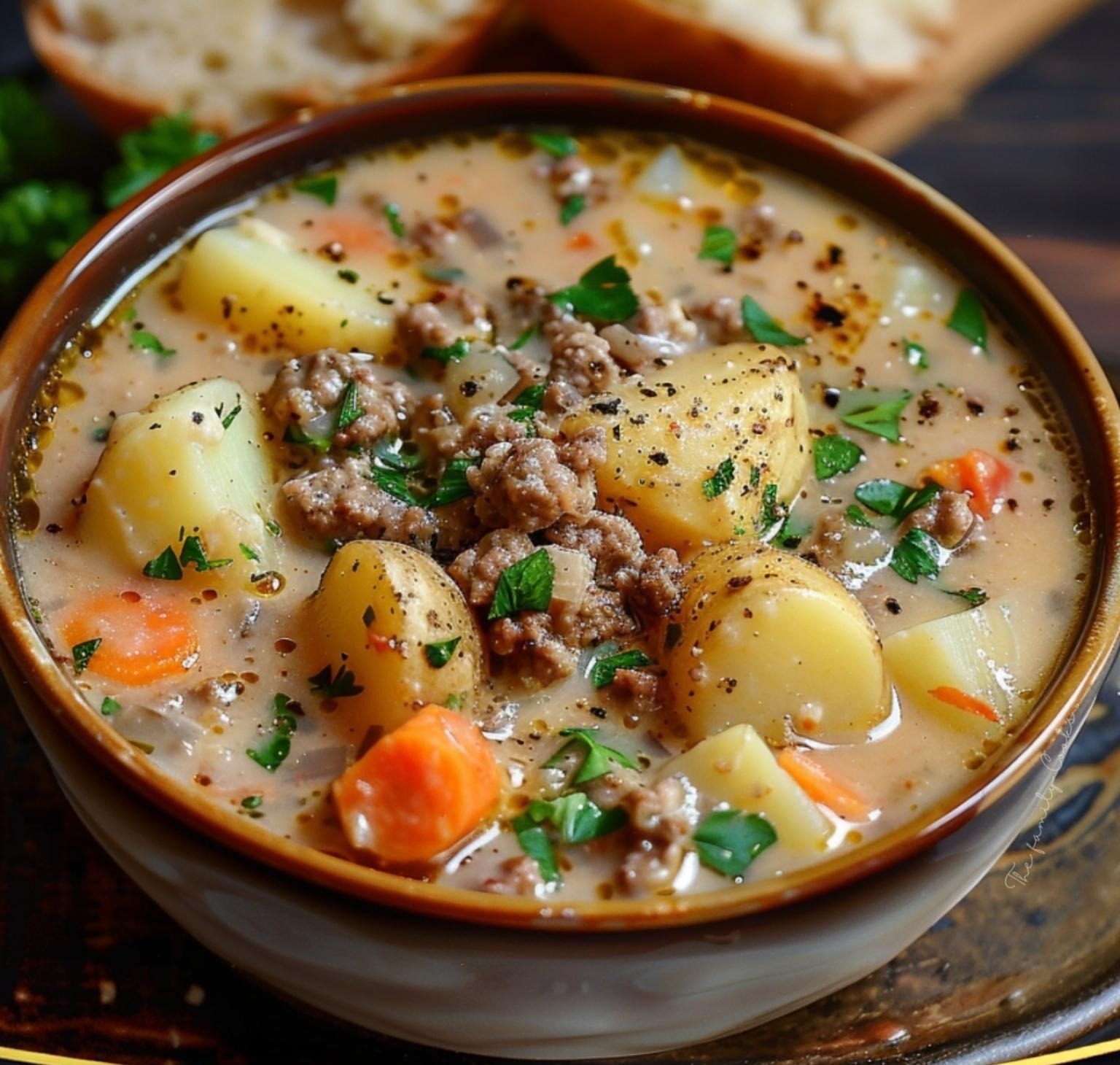 Hamburger and Potato Soup