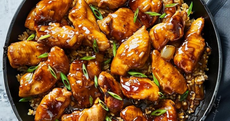 One-Skillet Bourbon Chicken