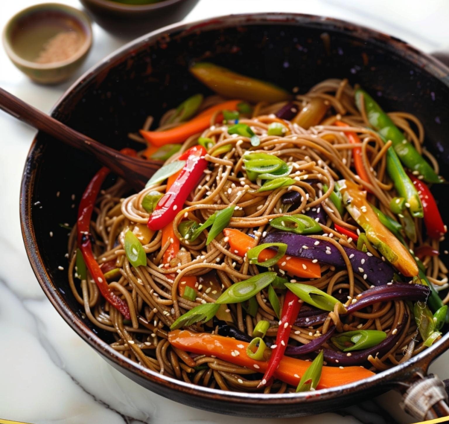 Veggie Teriyaki Stir-Fry with Noodles