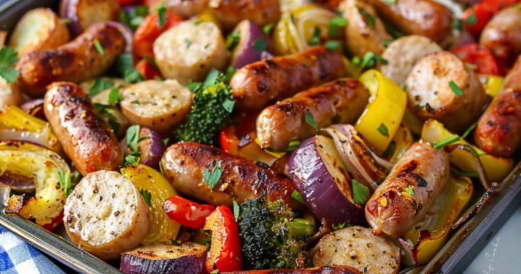 Chicken Sausage Sheet Pan