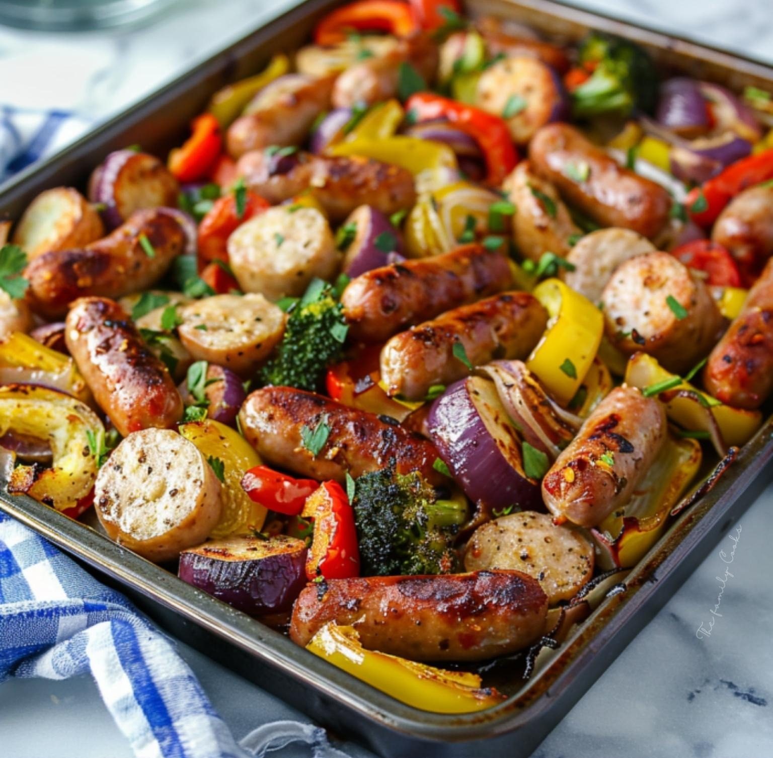 Chicken Sausage Sheet Pan