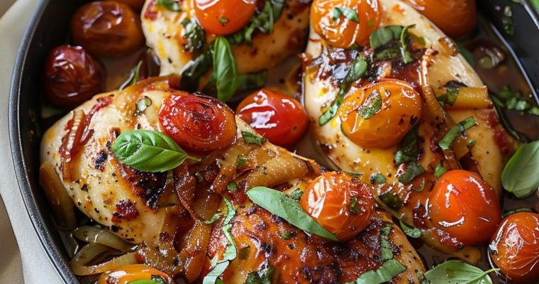 Garlic Tomato Baked Chicken