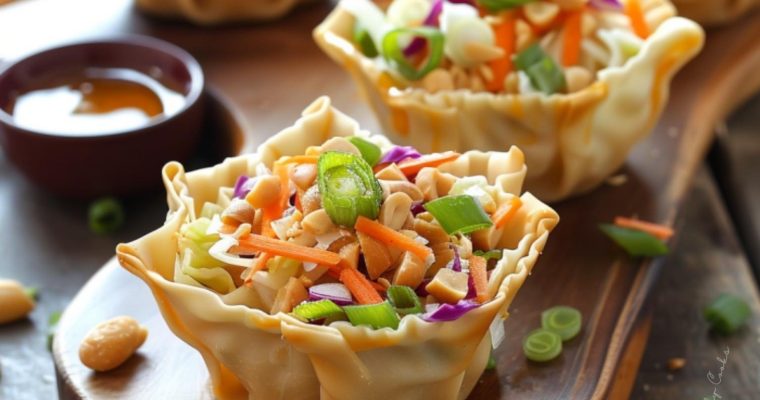 Thai Peanut Salad Cups