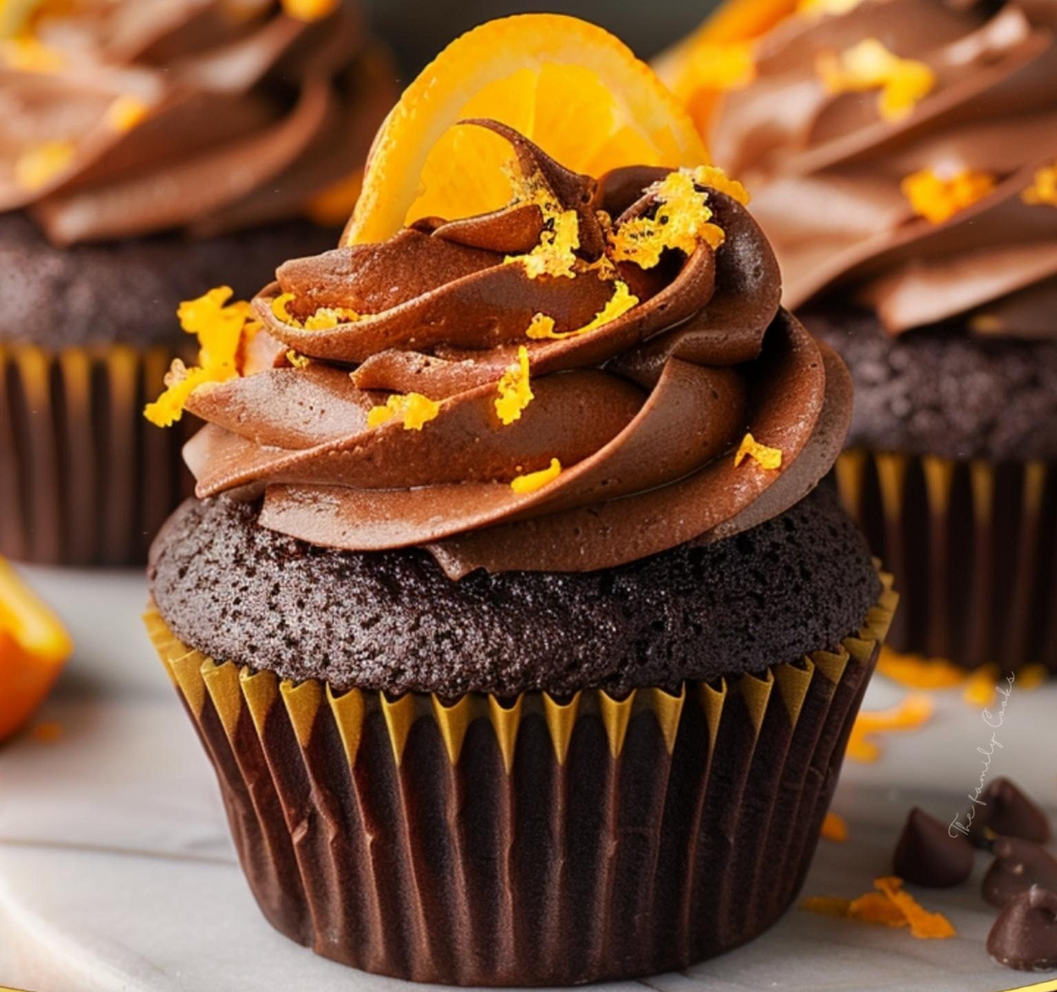 Chocolate orange cupcakes