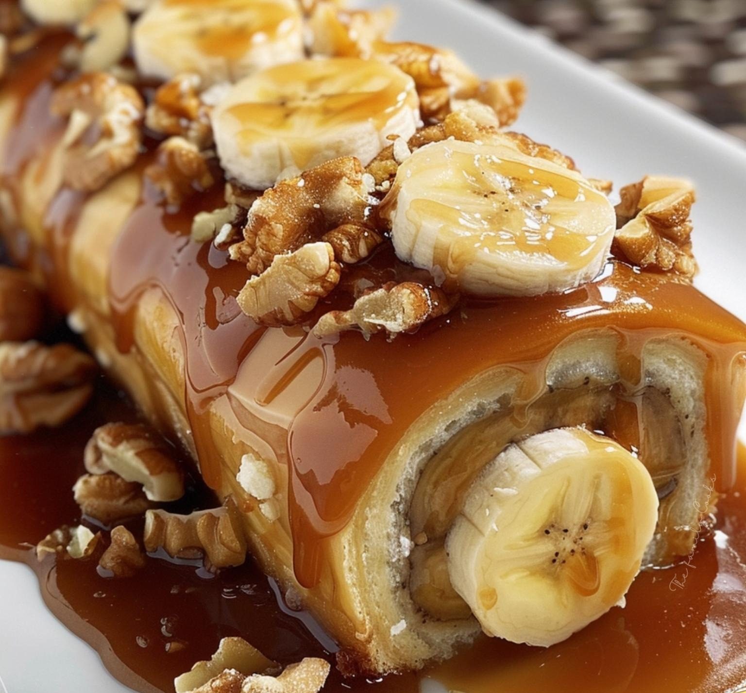 Banana Caramel Roulade