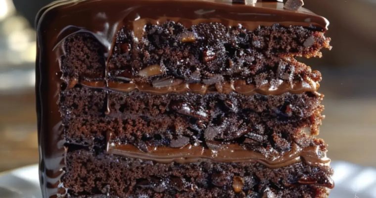 Turtle Chocolate Layer Cake