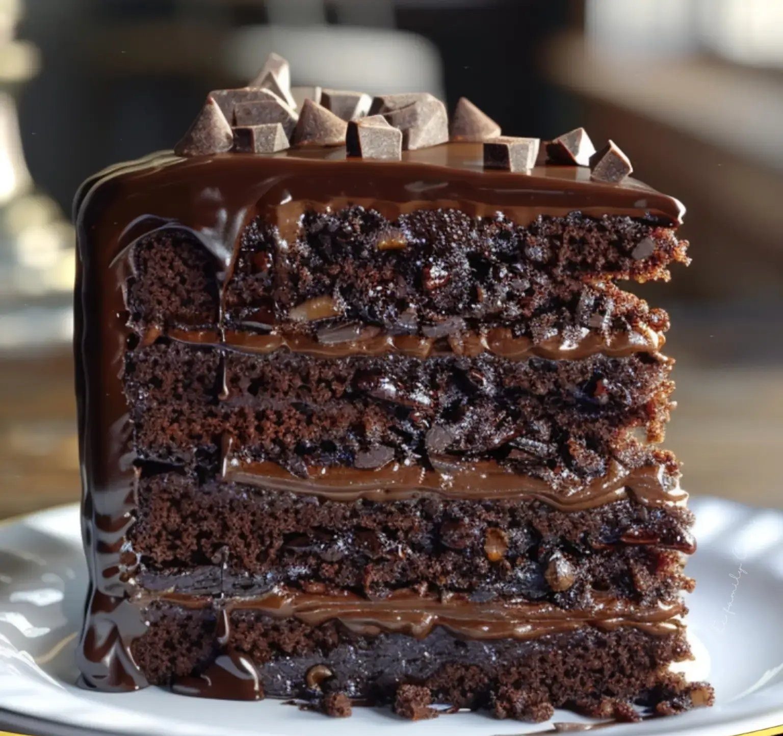 Turtle Chocolate Layer Cake