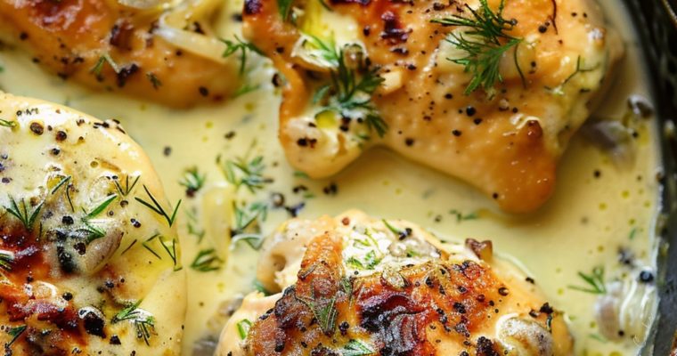 Creamy Lemon Garlic Chicken