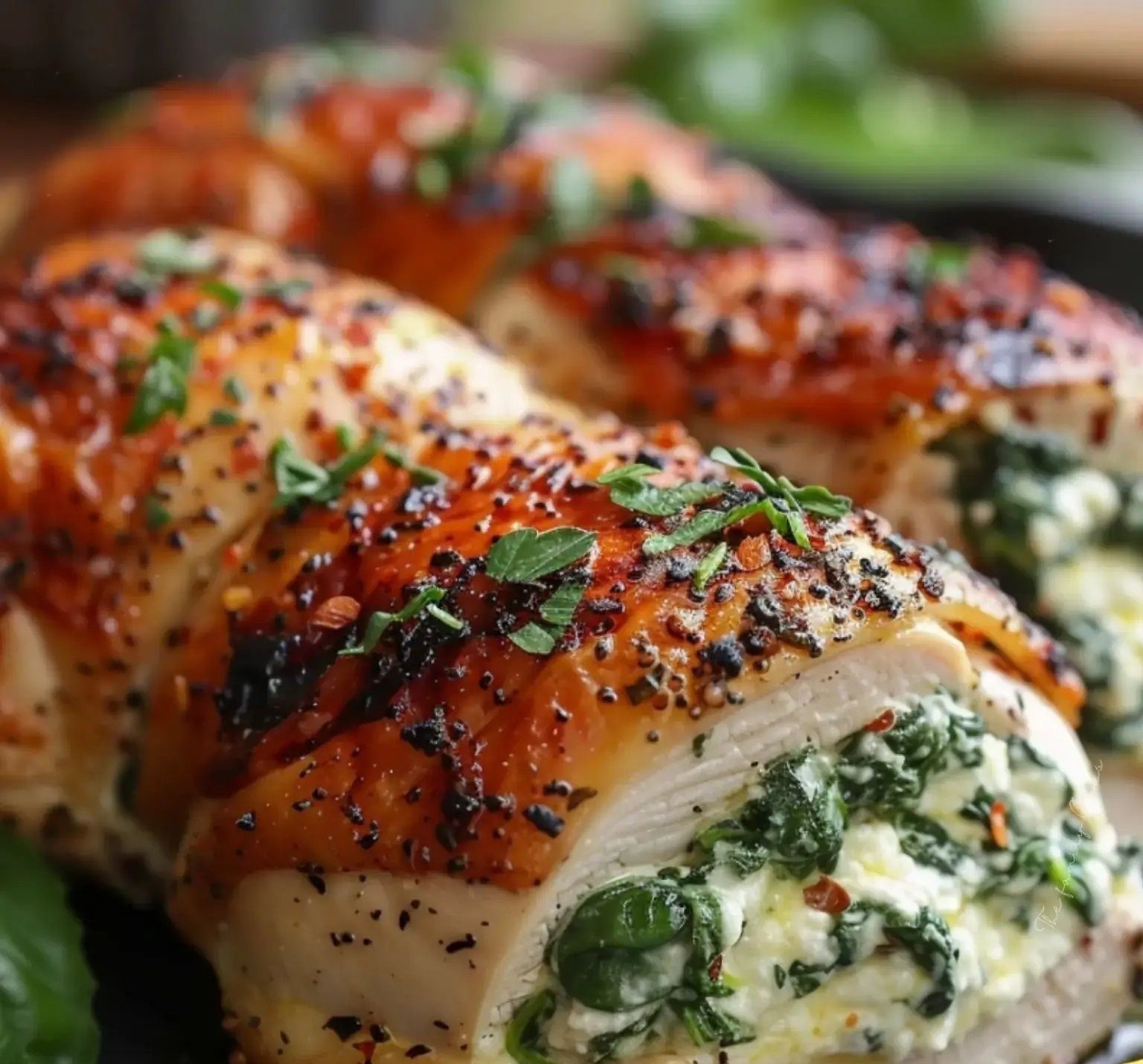 Spinach Ricotta Stuffed Chicken