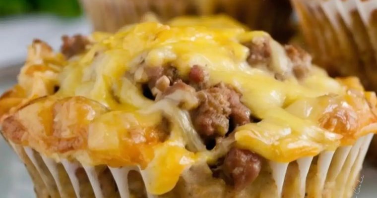 4-ingredients Sausage Breakfast Muffins