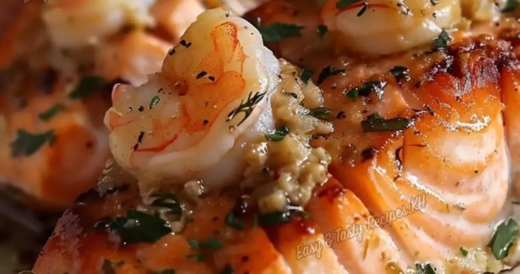 Crab and Shrimp Stuffed Salmon