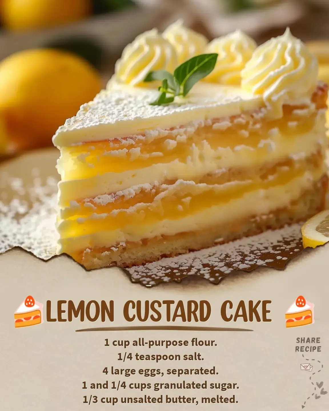 Lemon Custard Cake