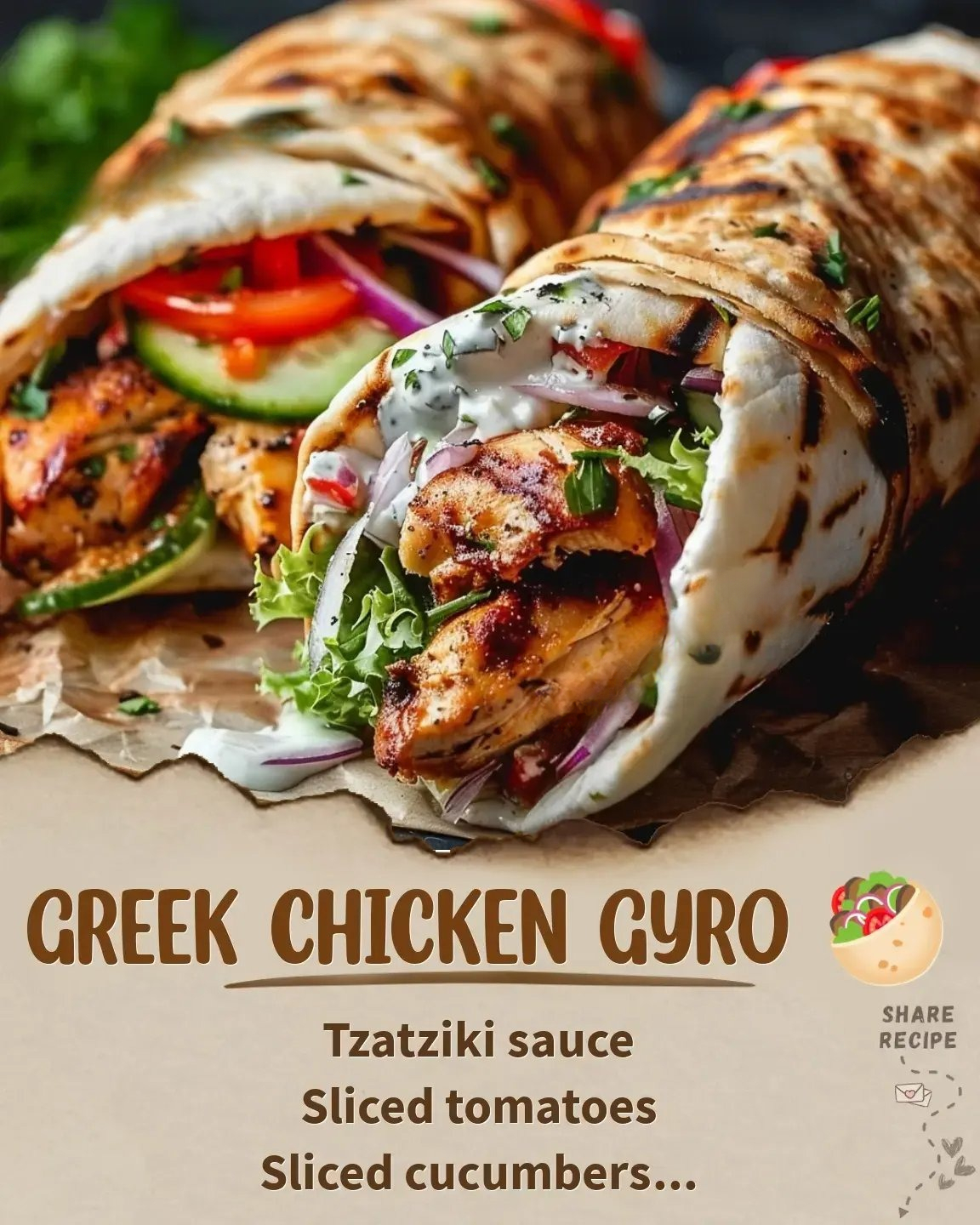 Greek Chicken Gyro