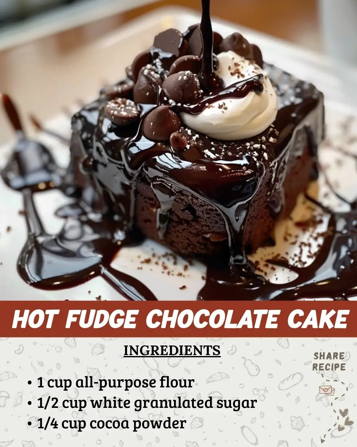 Hot Fudge Chocolate Pudding Cake