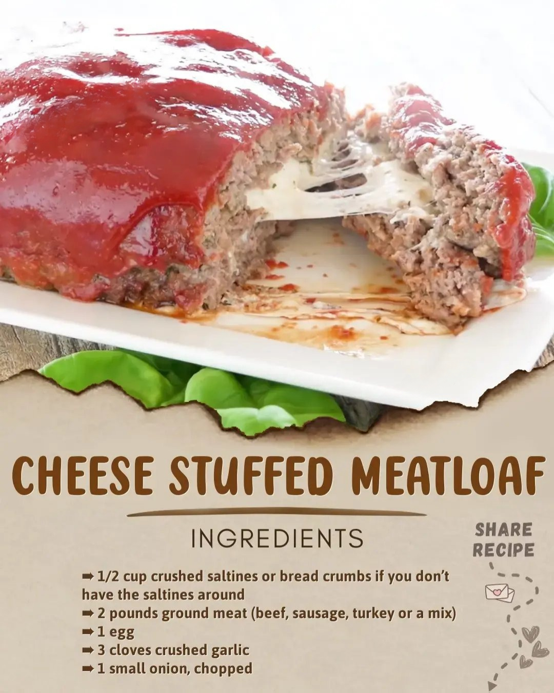 Cheese Stuffed Meatloaf