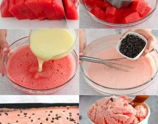 REFRESHING WATERMELON ICE CREAM
