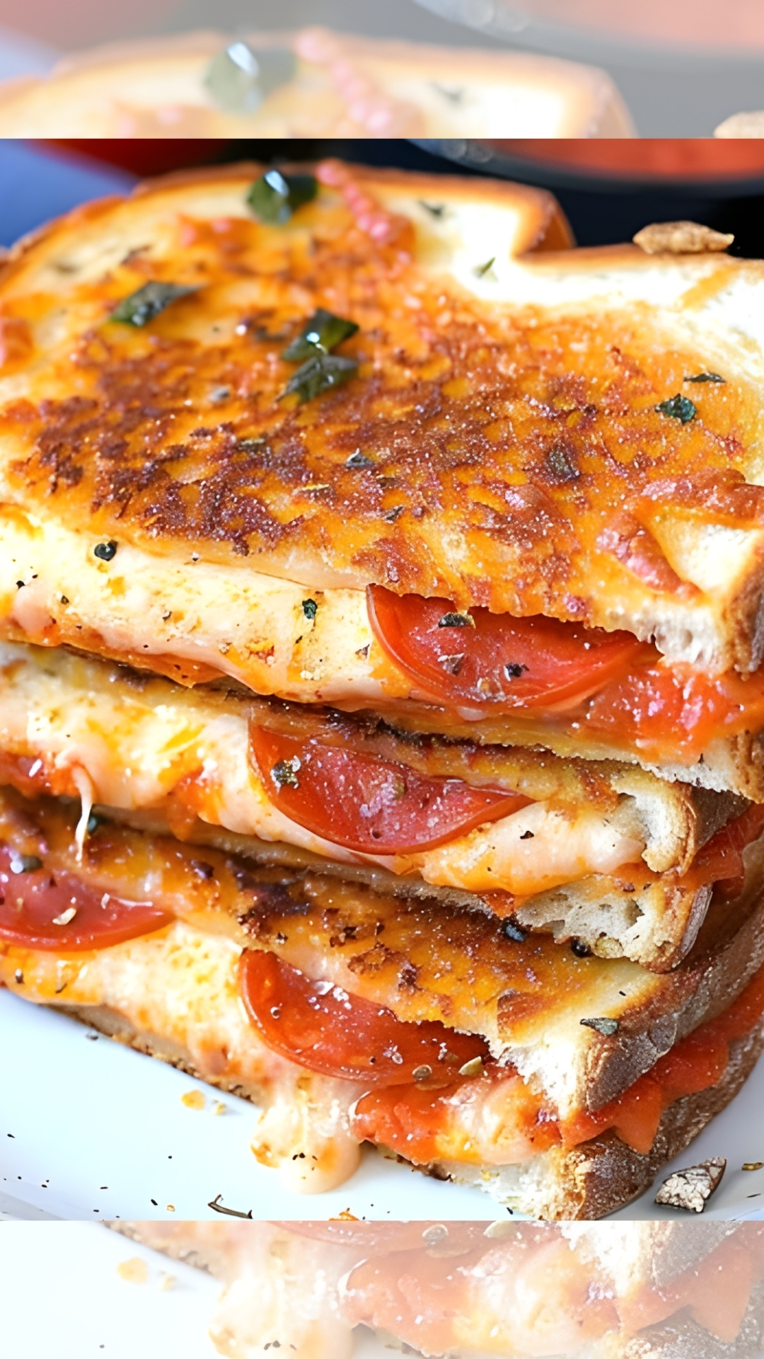 Pepperoni Pizza Grilled Cheese sandwiches