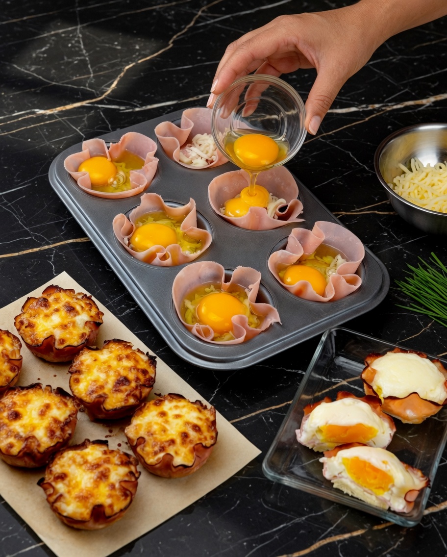 Easy Ham and Eggcups
