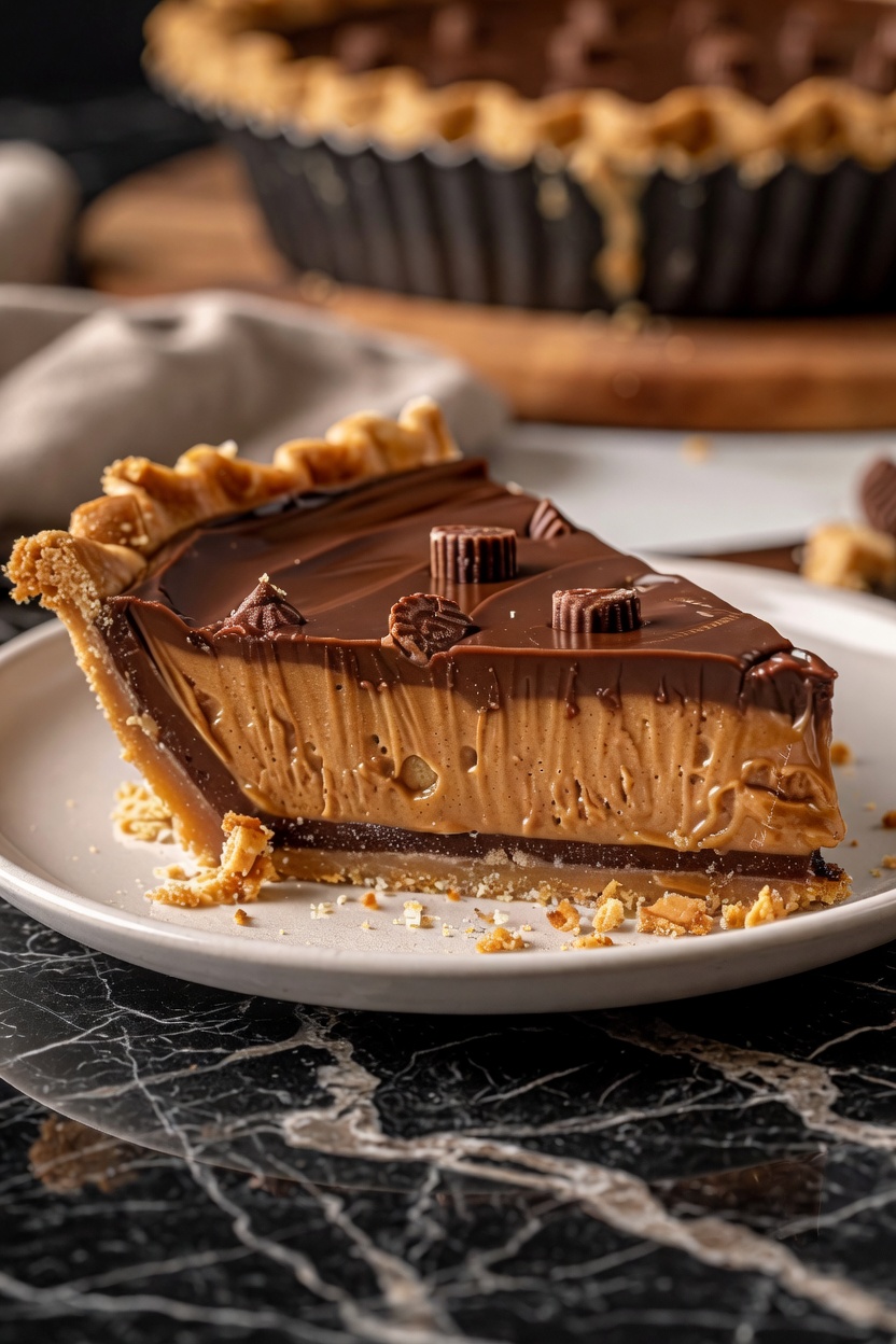 Giant Reese’s Peanut Butter Cup Pie