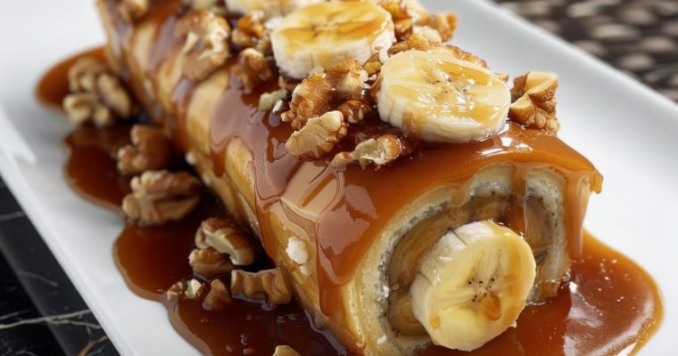 Banana Caramel Roulade