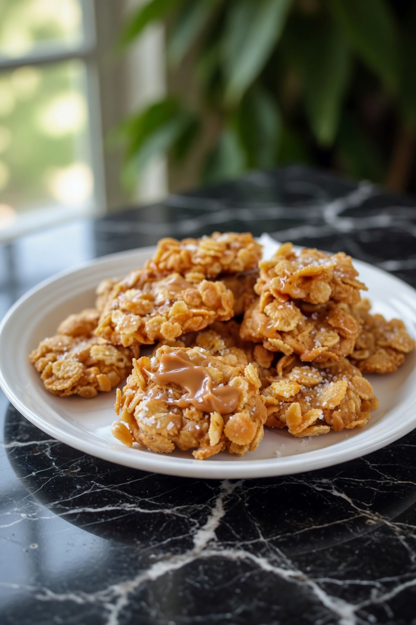 Cornflake Peanut Butter Cookies