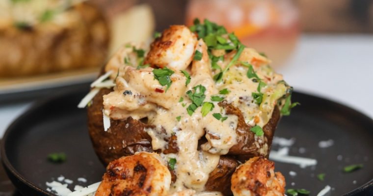 Loaded Shrimp Baked Potato