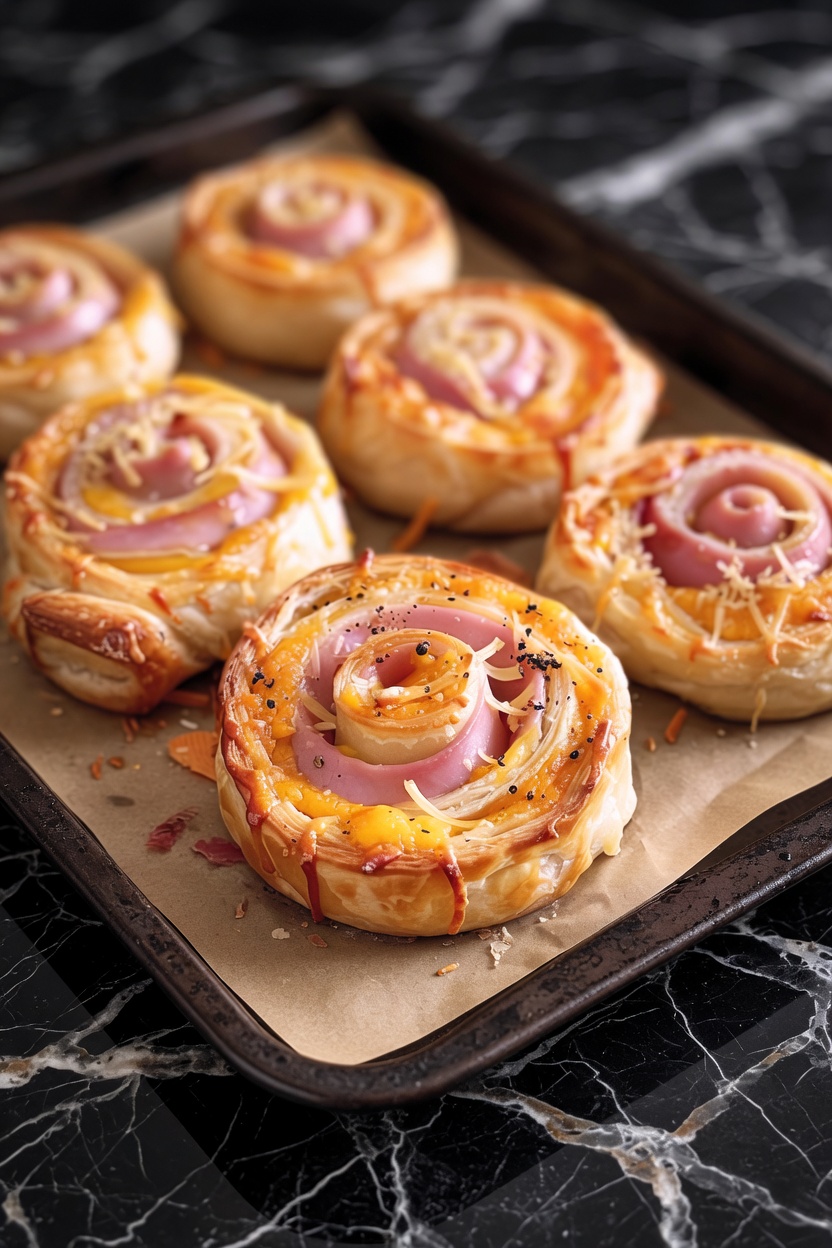 Ham and Cheese Pinwheels