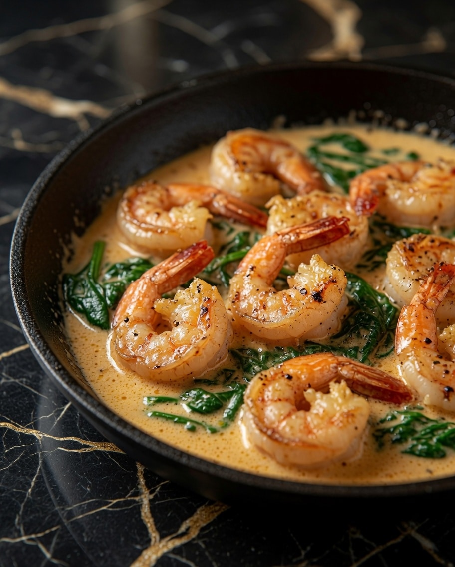 CREAMY GARLIC SHRIMP