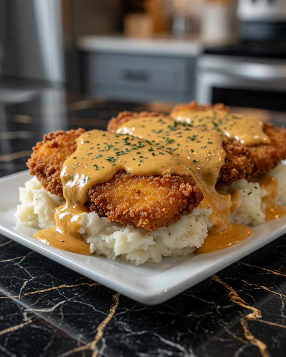 CREAMY PAN FRIED CHICKEN
