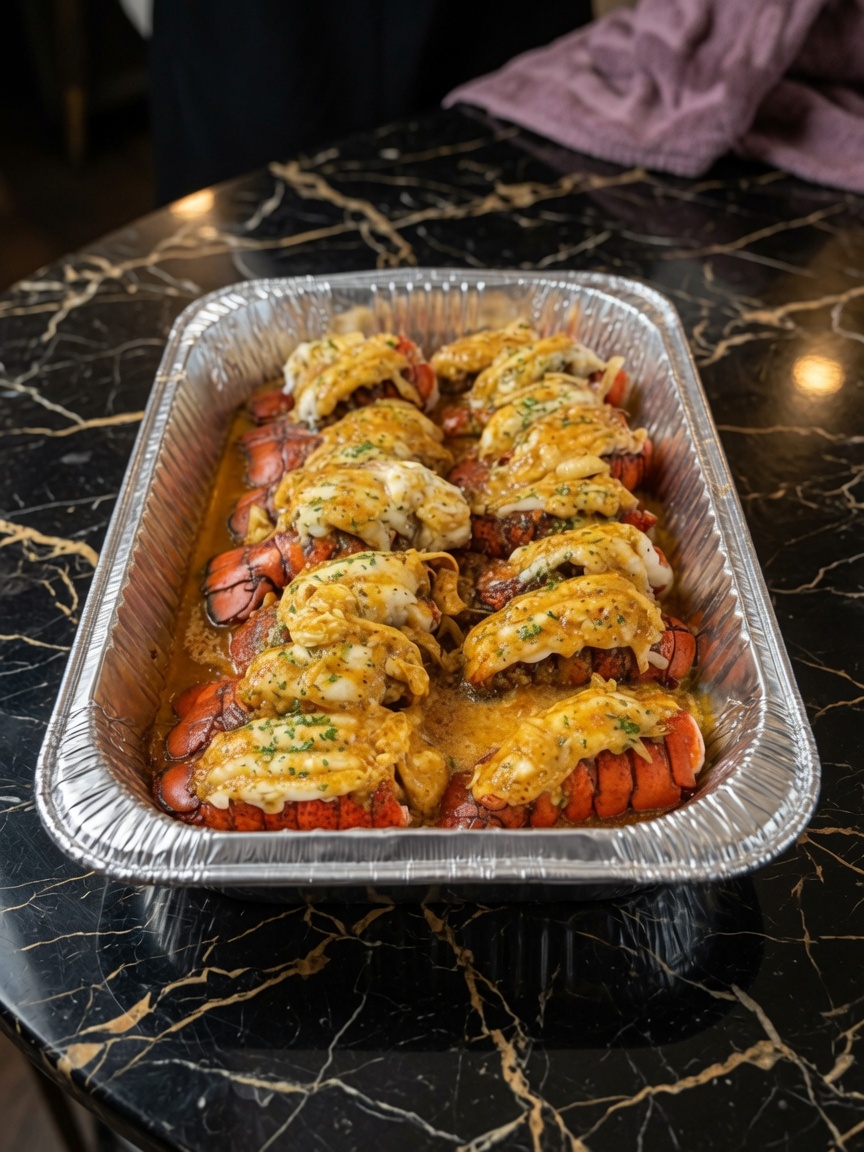 Broiled Lobster Tails with Lemon Butter