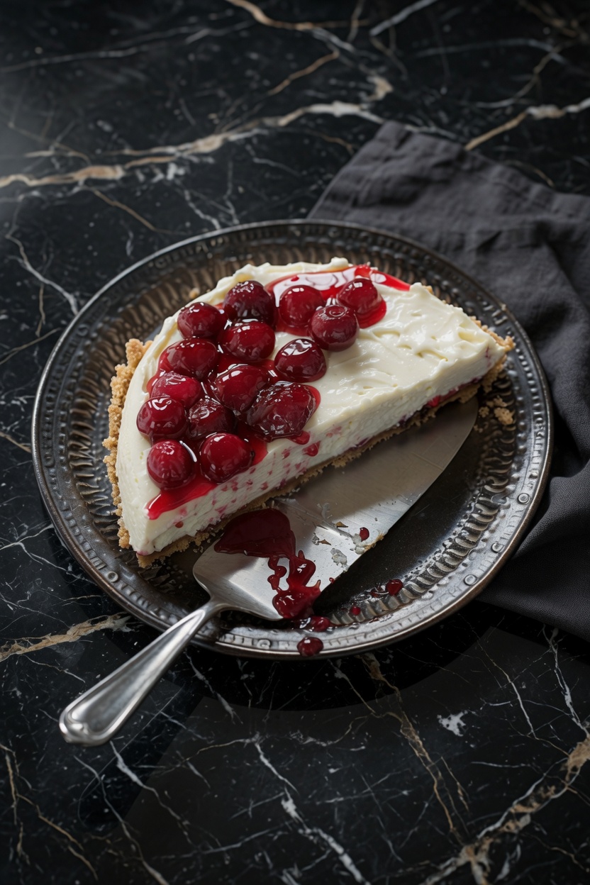 No-Bake Cherry Cheesecake