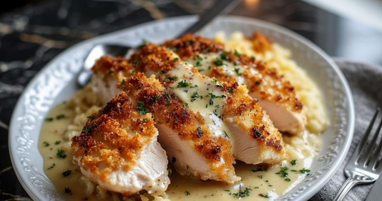 Longhorn Garlic Parmesan Crusted Chicken