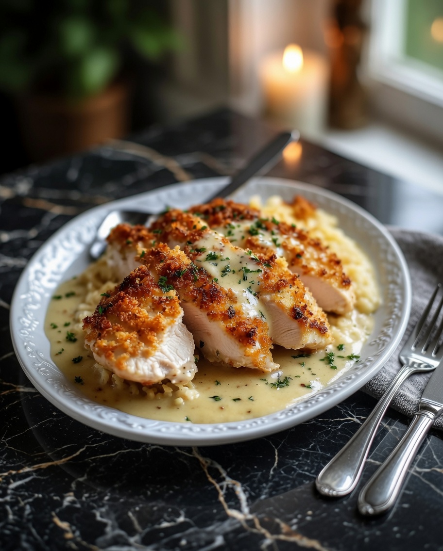 Longhorn Garlic Parmesan Crusted Chicken