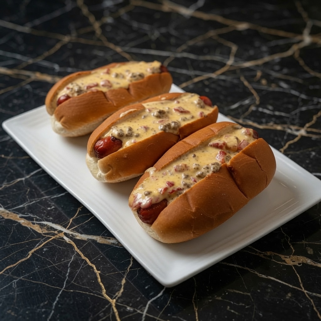 CHEESY ROTEL DOGS