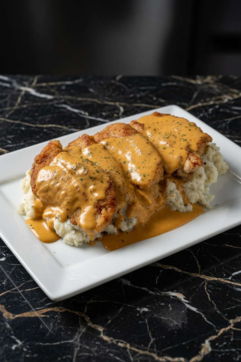 CREAMY PAN FRIED CHICKEN