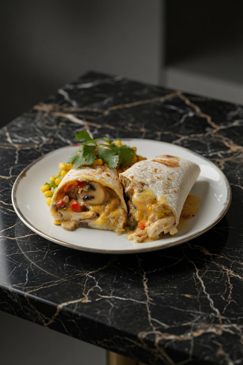 Cheesy Chicken Burritos