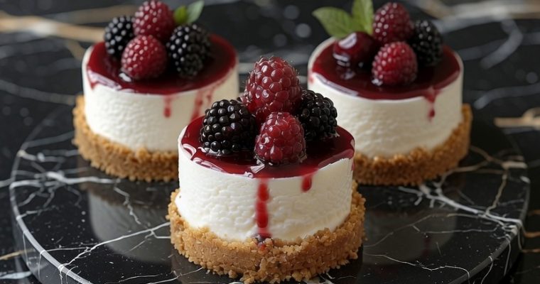 No-Bake Mini Cheesecakes